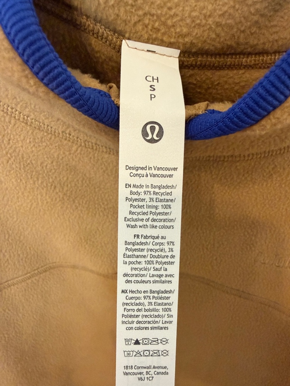 Lululemon Tumbled Fleece Half-Zip Jacket *Rare Color* - Picture 7 of 7